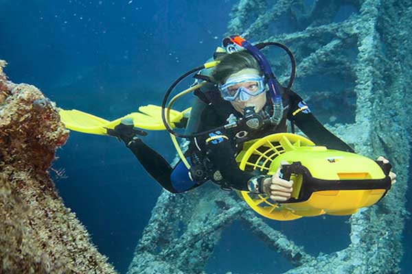 Plongée de spécialité Scooter sous-marin